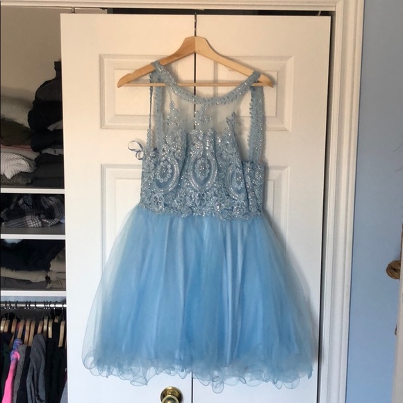 Size Small Light Blus Grad/Prom dress - Picture 1 of 1